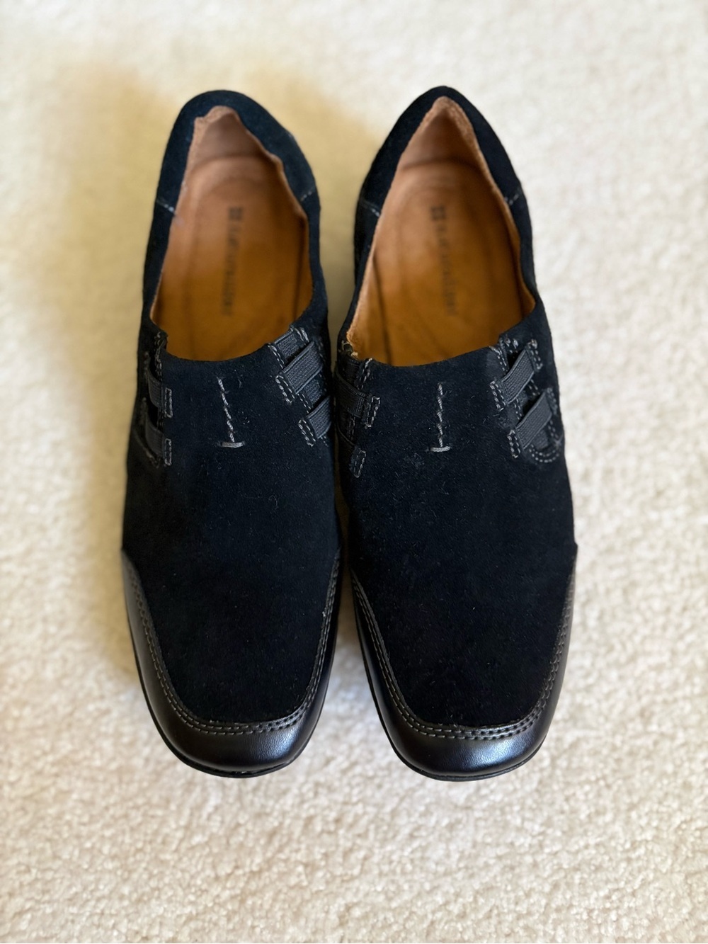 NWOT Naturalizer Slip On Loafers Suede With Leather Toe Cap Size 8M